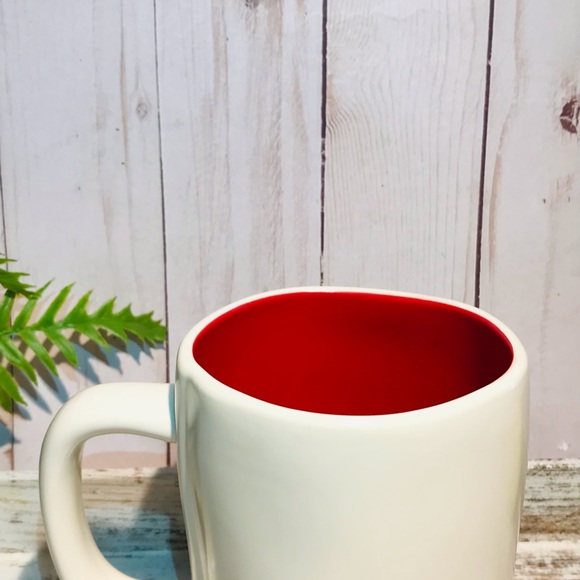 Rae Dunn COOKIE TASTER mug red interior - Picture 3 of 5